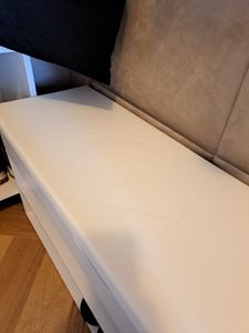 VASAGLE Schuhbank mit Stauraum, 3 offene Fächer, Länge 80 cm, Braun Kunden-Foto 4