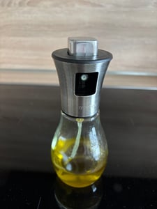 Sprühflasche Dosierer Salat Ölsprüher aus Edelstahl und Glas, 200 ml Kunden-Foto 1