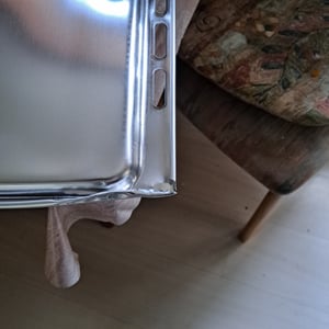 Whirlpool Bauknecht Backblech emailliert 17mm hoch, 481241838128, 481010539881 - 445x375x17mm Kunden-Foto 1