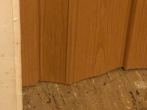 Falttür 81 x 201 cm Schiebetür Nischentür Kunststoff eiche hell Farben Neu Kunden-Foto 1