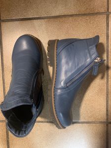 andrea conti  Damenschuhe Reißverschluss Stiefel Blau Freizeit Klantenfoto 1