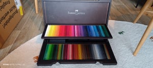 Kredki ołówkowe FABER-CASTELL POLYCHROMOS 120 drewniane etui Zdjęcie produktu od klienta nr 1