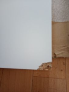 CDF Bad-Hochschrank NEL 2K DD | Farbe: Weiß | Modernes Badregal | Stauraumschrank | Geräumige Einlegeböden | Türen | Einfache Montage | 2 Wäschekörbe | Stilvolle Griffe Kunden-Foto 6
