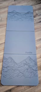 Tappetino da yoga pieghevole FunLife, dimensioni XXL 190x66 cm, spessore 10 mm, antiscivolo, ideale per yoga, pilates, allenamento a casa e attività all'aperto Foto del cliente 1