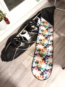 Snowboardtasche, 165 cm, Triangles, Board Bag, Snowboardbag, mit einstellbaren Trageriemen, Transporttasche, wasserdicht [051] Kunden-Foto 1