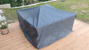 AeroCover Schutzhülle Gartenmöbel Sitzgruppen 240x190x85cm, Patio furniture set cover, Grau, Polyester, 1 Stück(e), 2,4 m, 190 cm Kunden-Foto 1