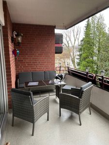 Juskys Polyrattan Gartenmöbel Sitzgruppe Turin Set 6 teilig - Outdoor Möbel grau-meliert Kunden-Foto 3