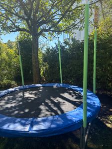 KIDUKU Trampolin Ersatznetz Ø 427 cm - 12 Stangen Sicherheitsnetz Trampolinersatznetz Kunden-Foto 1