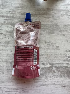 WUNDER Quetschie Porridge al lampone 12 x 120 g con fiocchi d'avena fonte di fibre e vitamine, senza zuccheri aggiunti Foto del cliente 1