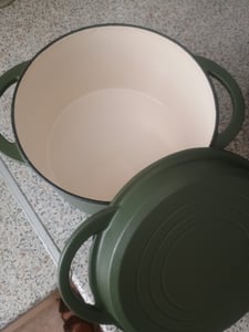 GSW Gusseisentopf 21 cm, 3,8 Liter, weiß, Emaillebeschichtung, Backofengeeignet, für alle Herdarten Kunden-Foto 4