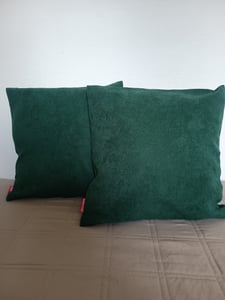 Blumtal sada 2 obliečok na vankúš 45x45 cm šenil - útulný vankúš na pohovku so skrytým zipsom, certifikát Oekotex, mäkký dekoračný vankúš, tmavohnedý Fotografia od zákazníka č. 2