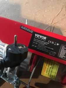 VEVOR Elektrische Seilwinde Motorwinde Seilhebezug Seilzug 300-600kg 1150W 12m Kunden-Foto 2