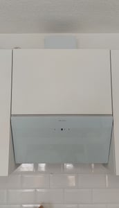 LEVIVO A+++ Hotte Aspirante 80cm avec 420 m³/h, 2 Filtres à Charbon, 1 Filtre Anti-graisse, 3 Vitesses & Booster, 2 LED I Hotte de Cuisine avec Recyclage ou Évacuation, Blanc Photo du client 2