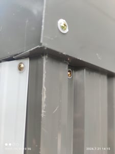 Outsunny Metall Gerätehaus 2,81m² 154x206,5x181 cm Geräteschuppen mit Pultdach Kunden-Foto 10