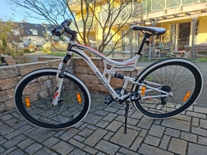 Bergsteiger Kodiak 29 Zoll Mountainbike, geeignet ab 170 cm, Scheibenbremse, Shimano 21 Gang-Schaltung, Vollfederung, Jungen-Fahrrad & Herren-Fahrrad Kunden-Foto 15