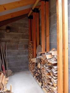 UISEBRT 8x pomůcka pro stohování dřeva žárově pozinkovaná stabilní pomůcka pro stohování dřeva držák na palivové dřevo stojan na palivové dřevo dřevo Fotografie od zákazníka č. 1