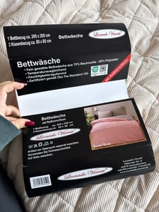 Bettwäsche 100% Baumwolle 200x200 cm Renforce Feder Schwarz Grau Weiß Wendefunktion 3 tlg Kunden-Foto 1