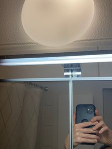 B.K.Licht BKL1230, Oberfläche, 1 Glühbirne(n), 4000 K, IP44, Silber, Weiß Kunden-Foto 3