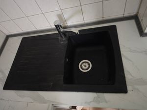 respekta Mineralite Einbauspüle 1 Becken Denver 86 x 50 cm 86 x 50 cm Kunden-Foto 2