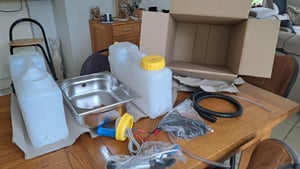 12V Camping évier kit technique lavabo kit évier 325x265x100mm LxlxP Photo du client 2