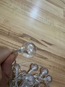 UISEBRT 20m 160 LED ciepłe białe kryształowe kule wróżki dekoracji wnętrz na Boże Narodzenie, festiwal, impreza, urodziny Zdjęcie produktu od klienta nr 2