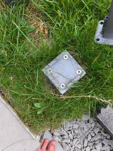 Einschlaghülse Bodenhülse Pfostenträger Ø 34 mm Zaunpfosten Pfostenhülse 50 cm Kunden-Foto 1
