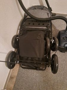 COSTWAY Geschwisterwagen klappbar, Zwillingswagen mit verstellbarer Rückenlehne & Verdeck (Schwarz) Kunden-Foto 1