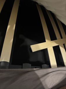 Flieks Polsterbett 180x200cm mit USB, Jugendbett Doppelbett mit Lattenrost und Stauraum, Stauraumbett mit LED, Leinen, Grau Kunden-Foto 32