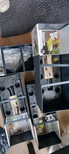 PAFEN 2in1 Set 6x Balkonkasten Blumenkasten Rattan-Optik 4 Farben Pflanztopf Blumenkübel Schwarz Kunden-Foto 5
