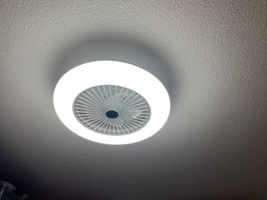80W Deckenventilator Leuchte/ Ventilator getrennt schaltbar leise Deckenleuchte Kunden-Foto 6
