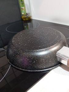 Bratpfannen-Set 3-teilig, Pfannenset 20/24/28 cm – Induktion & alle Herdarten, mit Soft-Touch-Griff & antihaftbeschichtet Kunden-Foto 4