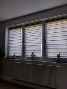 Roleta podwójna 70x150cm ciemnoszara Roleta podwójna clampfix bez wiercenia Rolety do okien i drzwi Zdjęcie produktu od klienta nr 5