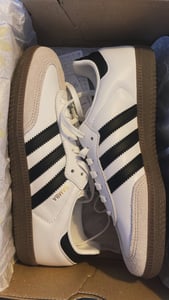 Adidas Samba OG J in Weiß Schwarz für Jugendliche – 5.5 UK - 38 2/3 EU - 6 US / White Black Kunden-Foto 1