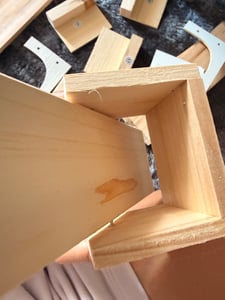 Hamsterkäfig Gino aus Fichtenholz mit Plexiglasfront und Drahtgeflecht 80x40x43 cm Kunden-Foto 4