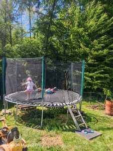 Aga Ochranná síť 400 cm na 8 tyčí Černá síť / Černá Fotografie od zákazníka č. 2