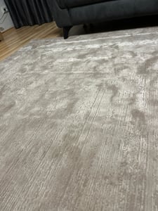Teppich Wohnzimmer Schlafzimmer Modern Hoch&Tief Bordüre Qualitativ 3D effekt Kunden-Foto 3
