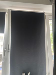 Grandekor Verdunklungsrollo ohne Bohren & mit Bohren Dunkelgrau 55x230cm Verdunkelungsrollo Klemmfix Rollos für Fenster ohne Bohren Kunden-Foto 1