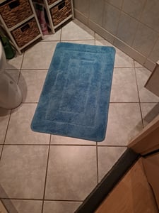 Koupelnová předložka Atlantis v různých barvách a velikostech Béžová 70 x 120 cm Fotografie od zákazníka č. 6