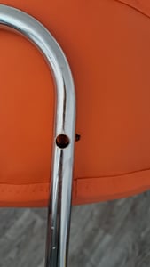 TRESKO® Rollhocker mit Lehne 150 kg Schwarz | Arbeitshocker höhenverstellbar 46-58 cm | Drehhocker mit Rollen | Bürostuhl Hocker Drehstuhl Kosmetikhocker Kunden-Foto 4