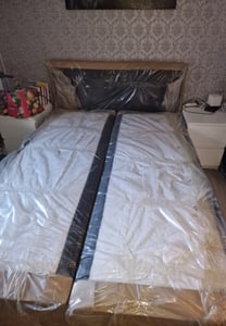 Masseno Boxspringbett ARION 160x200 cm Komplett-Set mit Bonell Matratze und Topper, Polsterbett mit Bettkästen -Braun, KRONOS 06 Kunden-Foto 6