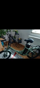 20" Elektrické kolo, vhodné pro výšku 155–195 cm, 36 V, 20 Ah, dojezd 110–130 km, stupeň krytí IPX5, 7 rychlostí – splňuje normu StVZO s legální asistenční funkcí (6 km/h) – zelené Fotografie od zákazníka č. 11