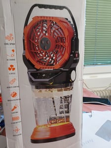 AIORBER 2er Set Wandventilator ohne Bohren mit Turbokühlung – Ultra-Leise, 3 Geschwindigkeiten, Gratis 2 Haken, für Schlafzimmer & Küche Kunden-Foto 1