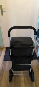 AREBOS 3in1 Einkaufstrolley 56L Schwarz | Klappbar, Kühlfach & Rollen Kunden-Foto 7