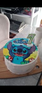 Stitch Tortenaufleger 14,8x21 cm Geburtstag Kunden-Foto 3