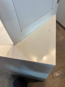 COSTWAY 2-in-1 kinderkamer make-up tafel en bureau met afneembare spiegel, kaptafel voor meisjes met open vakken, houten kaptafel, witte make-up tafel Klantenfoto 4