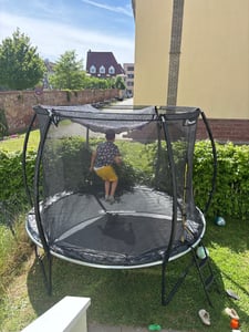 HyperMotion detská XL záhradná trampolína - 305 cm 10FT - s rebríkom a vnútornou sieťkou - pre dom a záhradu Fotografia od zákazníka č. 9