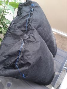 Schlafsofa mit Bettkasten, Sofa HEWLET PLUS mit Schlaffunktion, Schwarz/Blau 150x87cm Kunden-Foto 2
