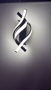 Wandleuchten,LED Wandleuchten, 21W LED Außenwandleuchte,Warmes Licht Innenleuchten, Moderne Flurlampe,Treppenhaus-Licht,Wandbeleuchtung,3 Lichtquellen Kunden-Foto 1