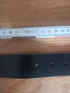 Gürtel Herren Ledergürtel Männer Frauen Echtleder Anzuggürtel Schwarz u. Braun Länge kürzbar Breite 38 mm Kunden-Foto 1
