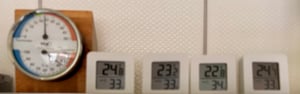 5 Stück Thermometer für Innenräume, Raumthermometer Digital Innen, LCD Intelligentes Hygrometer Kunden-Foto 19